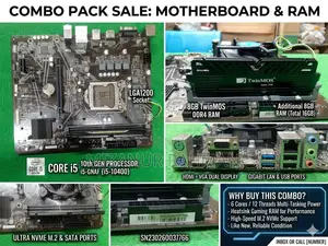 Gigabyte H510+ I5 10th Gen Processor+ Twinmos 8GB Ram