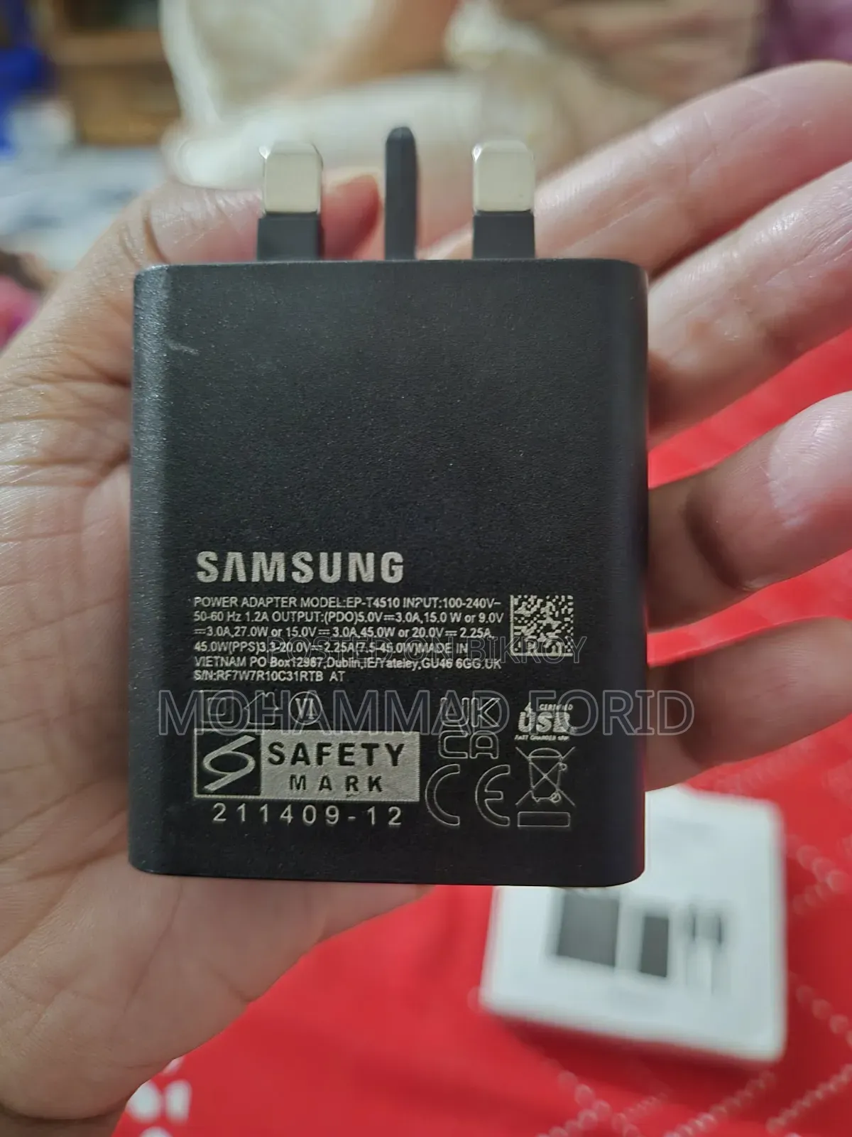 Samsung 45W Super Fast 2.0 Adapter