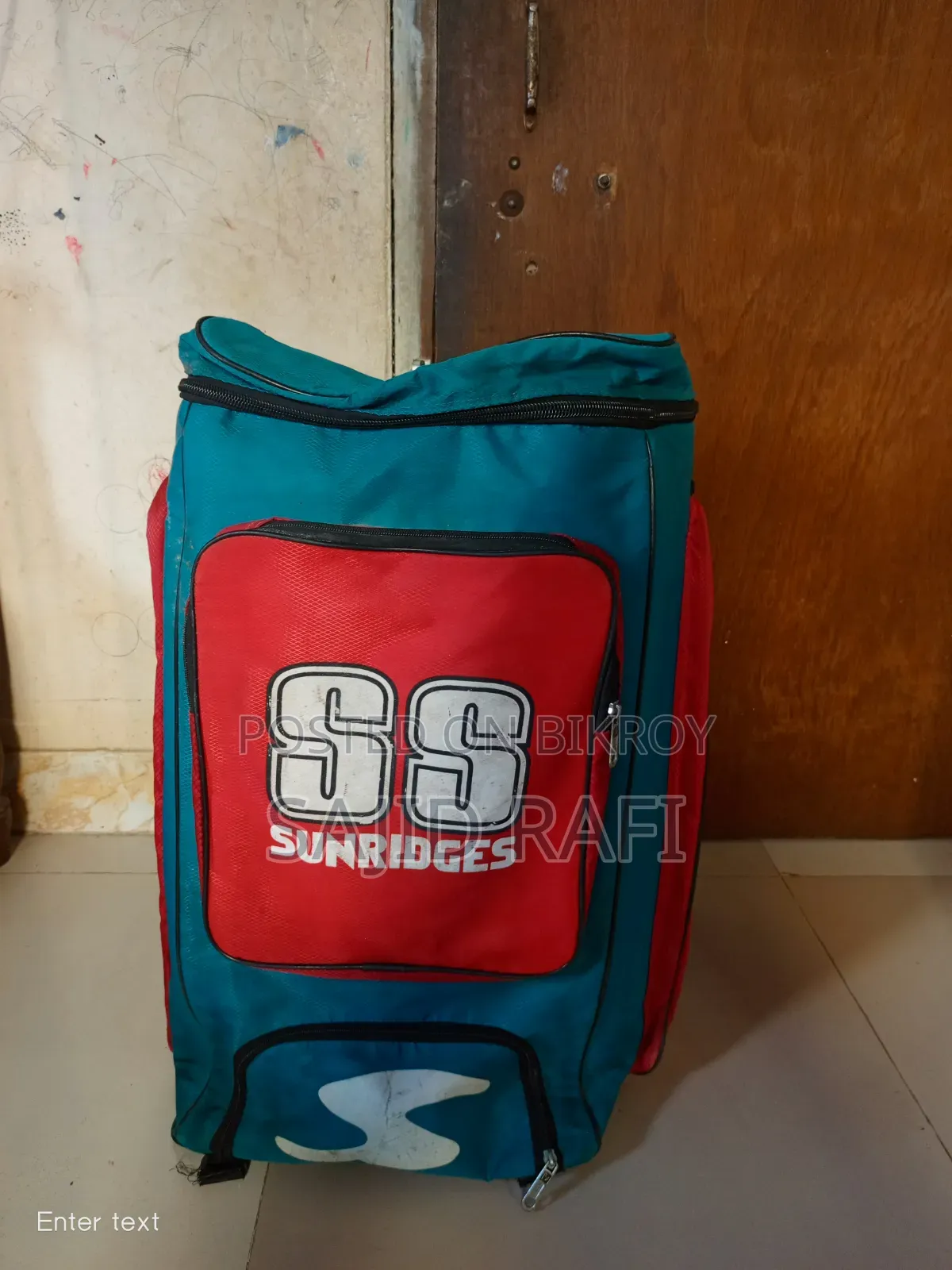Cricket Kit (SS এর ক্রিকেট ব্যাগ,  SS এর প্যাড,  Mashuri এর হ্যলমেট)
