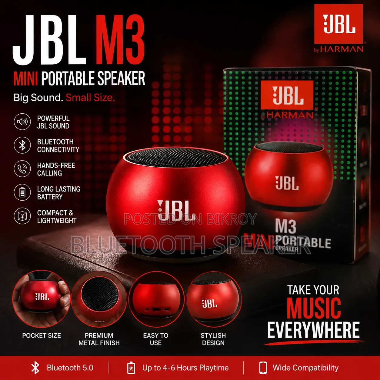 JBL M3 Mini Portable Speaker