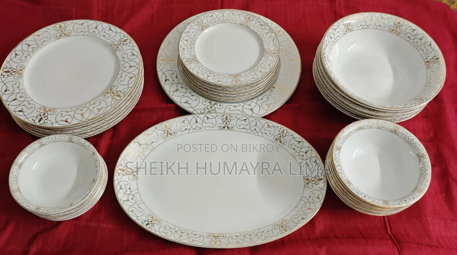 ডিনার সেট বিক্রি করা হবে