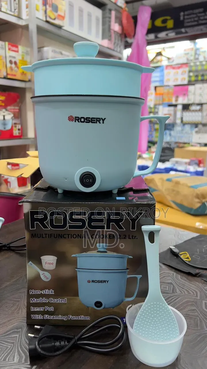 Rosery 2.2 Liter Multifunctional Cooker, Non-Stick, Brand New