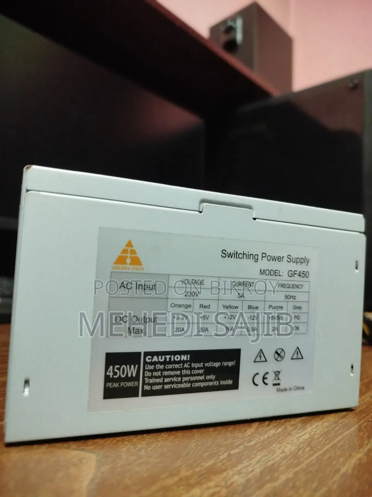 Golden Field GF450 450W Power Supply