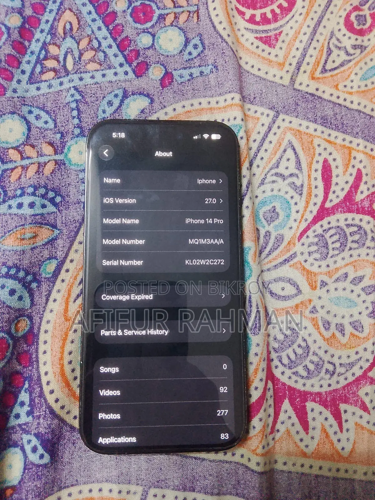 Apple iPhone 14 Pro 512 GB Black