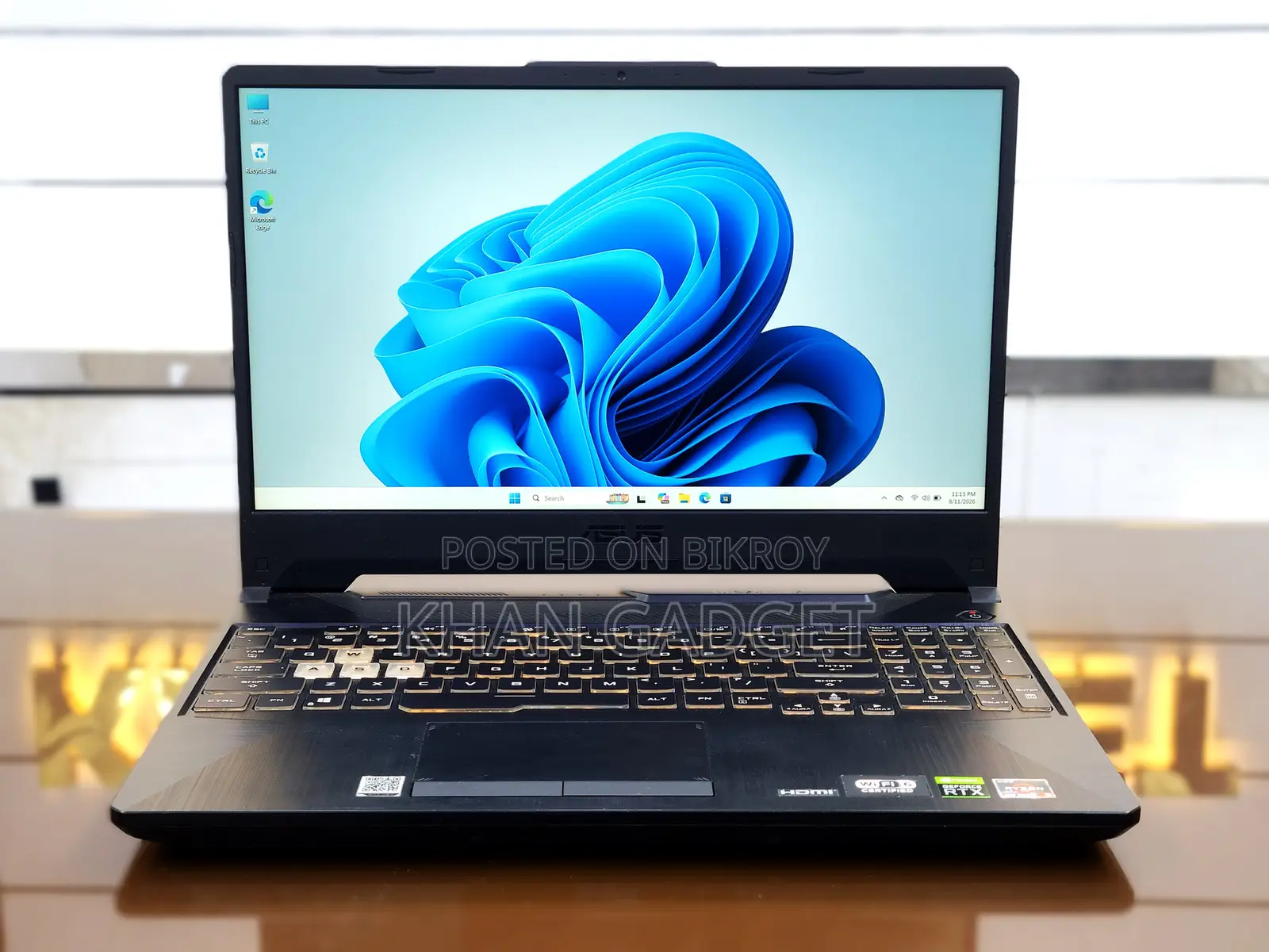 Laptop Asus TUF Gaming A15 8GB AMD Ryzen 5 SSD 512GB