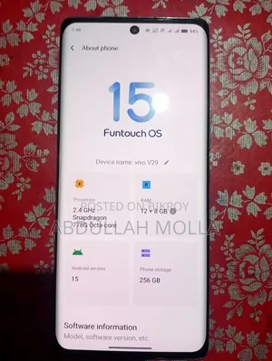 Vivo V29 5G 256 GB Blue