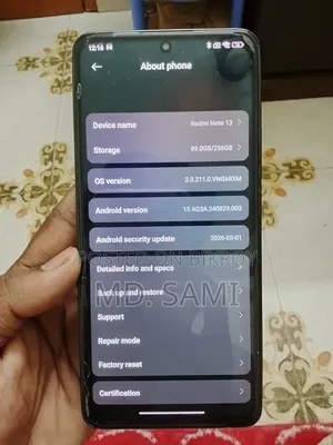 Xiaomi Redmi Note 13 256 GB Black