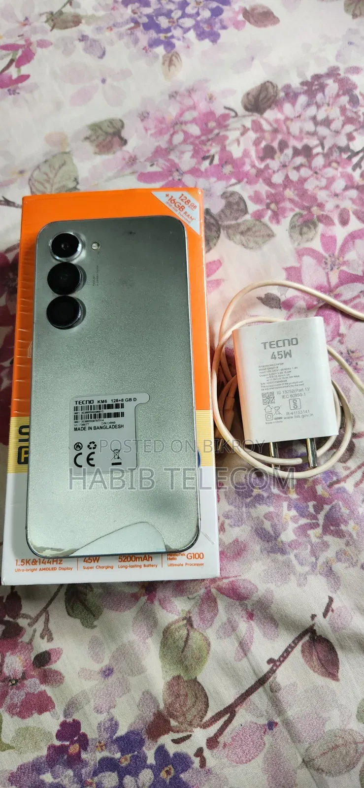 Tecno Spark 40 Pro 128 GB Gray