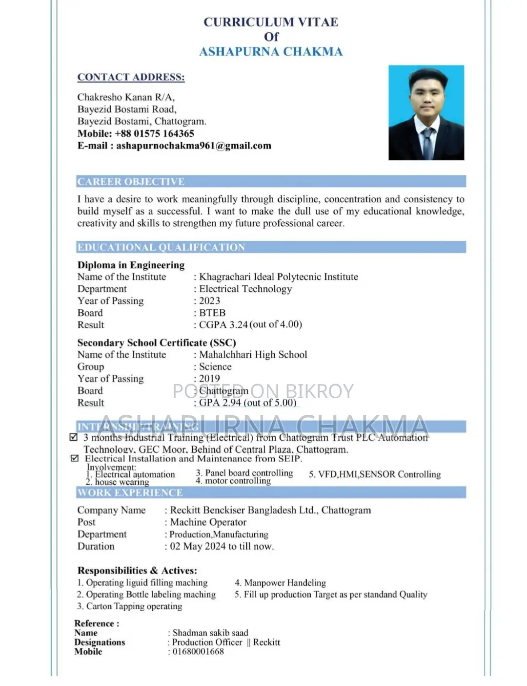 Engineering & Architecture CV