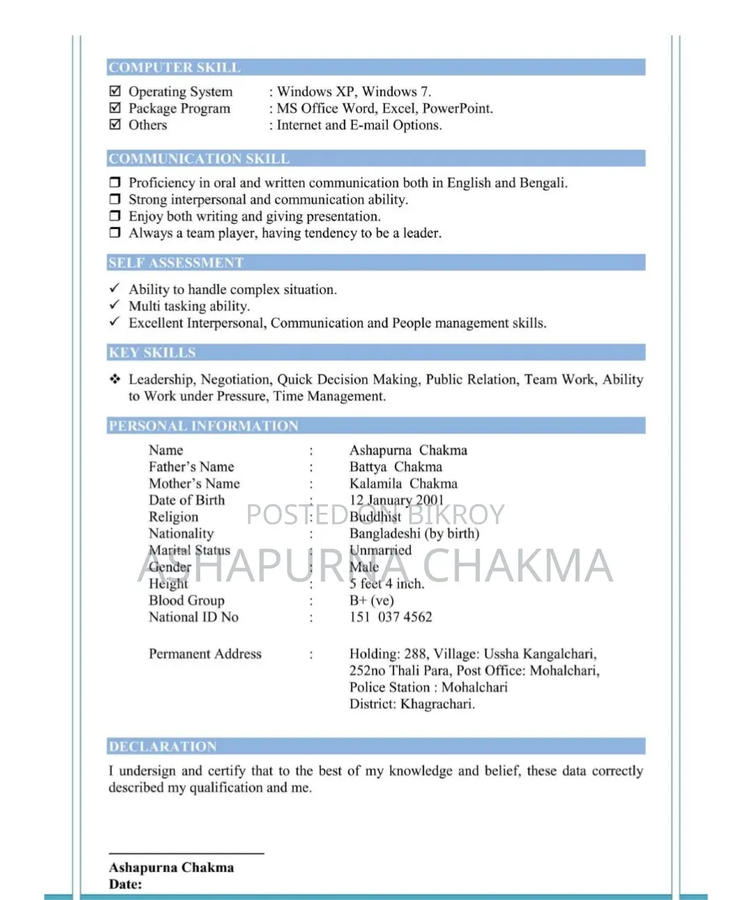 Engineering & Architecture CV