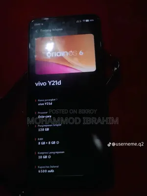 Vivo Y21d 128 GB Black