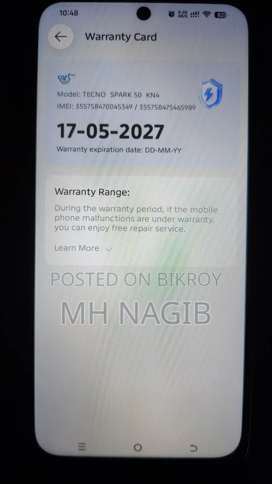 Tecno Spark 50 128 GB Gray