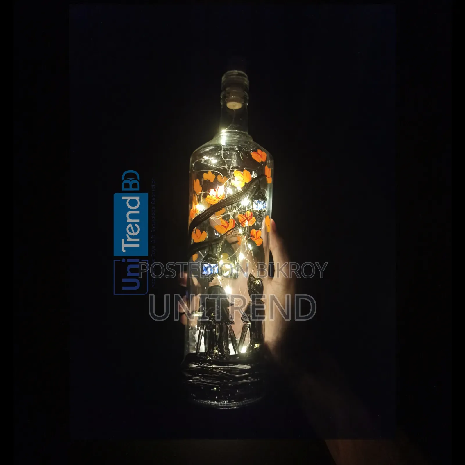 Art Bottle With Fairy Light