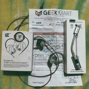 Kz Castor Pro IEM Earphone + Jcally JM7 Max Dac Dongle