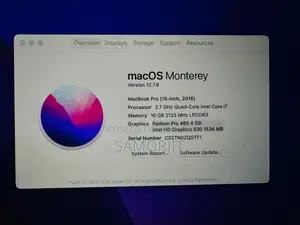 Laptop Apple MacBook Pro 2016 16GB Intel Core i7 HDD+SSD 512GB