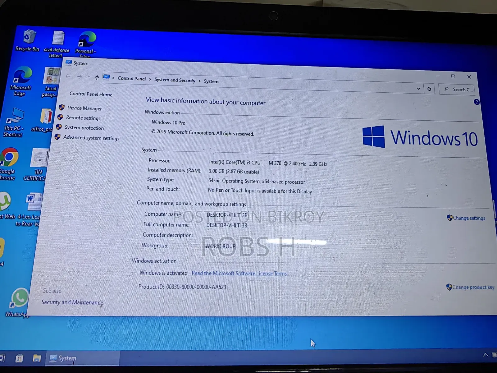 Laptop Dell Inspiron 15 4GB Intel Core i3 HDD 1T