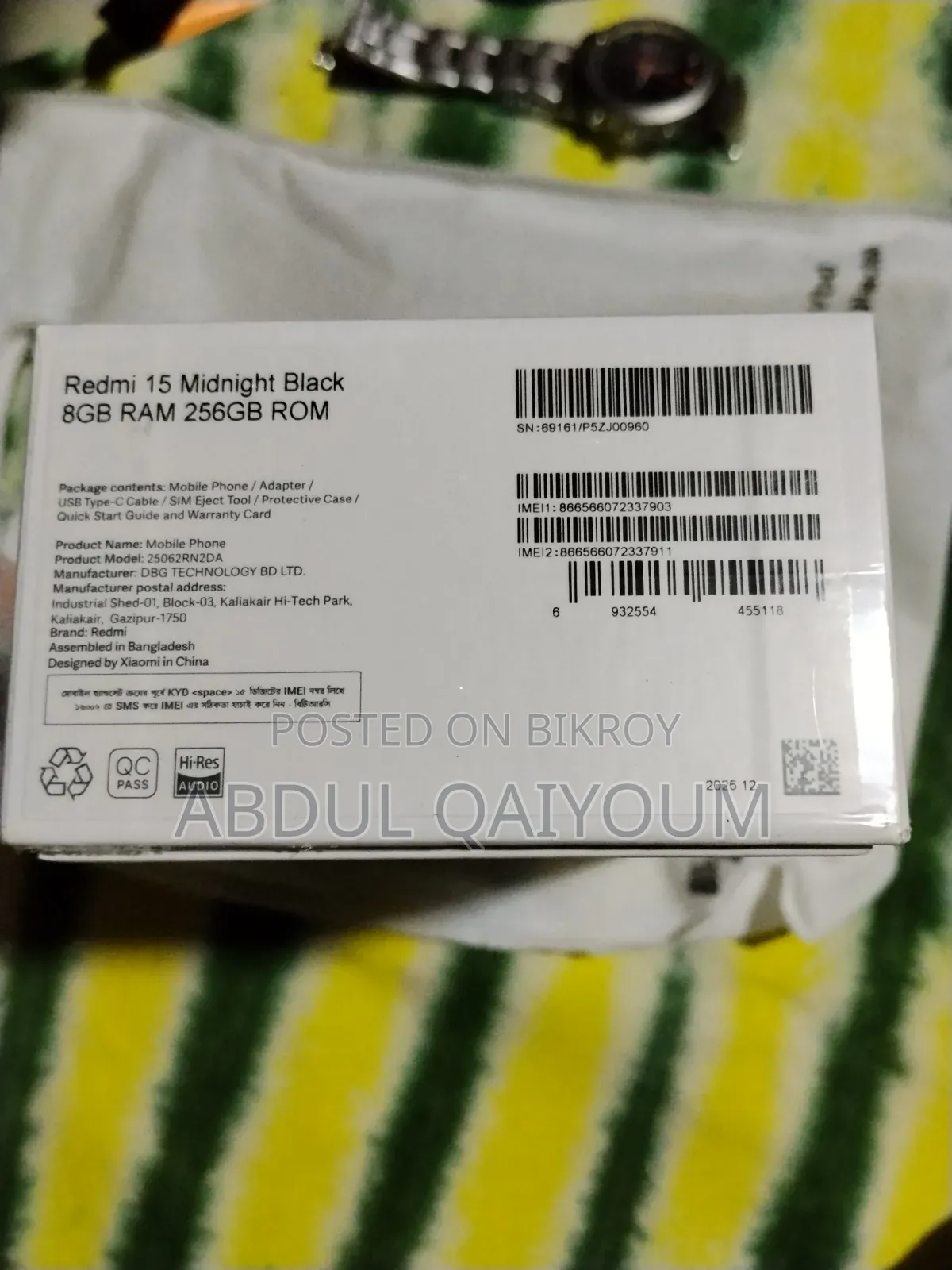 Xiaomi Redmi 15 256 GB Black