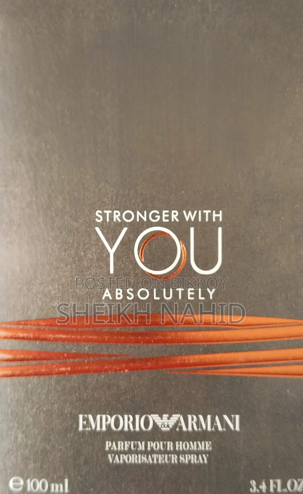Emporio Armani Stronger With You Absolutely Parfum for Men. 100ml