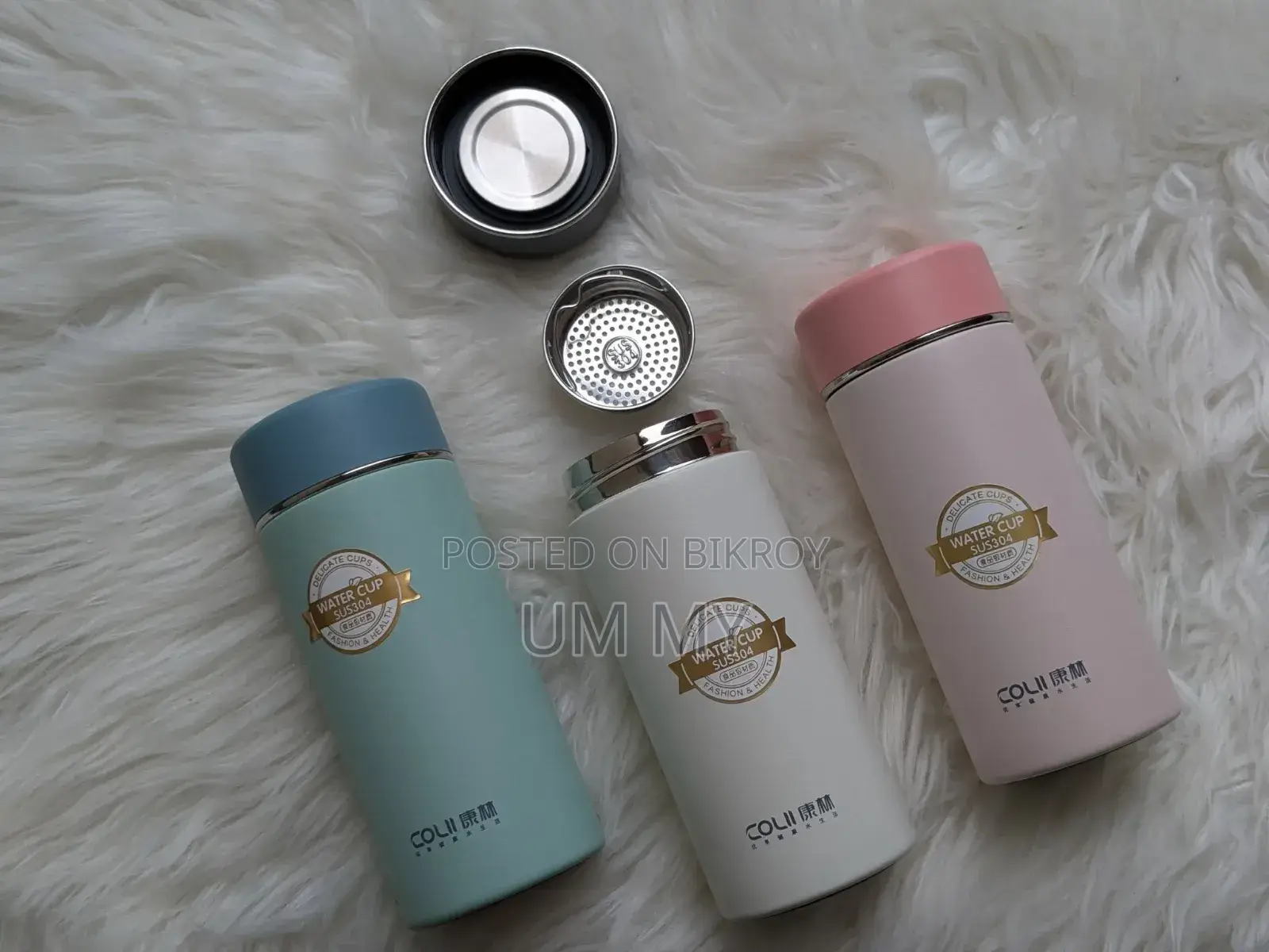 Premum Aesthetic SUS 304 Stainless Steel Water Cup / Thermos Flask