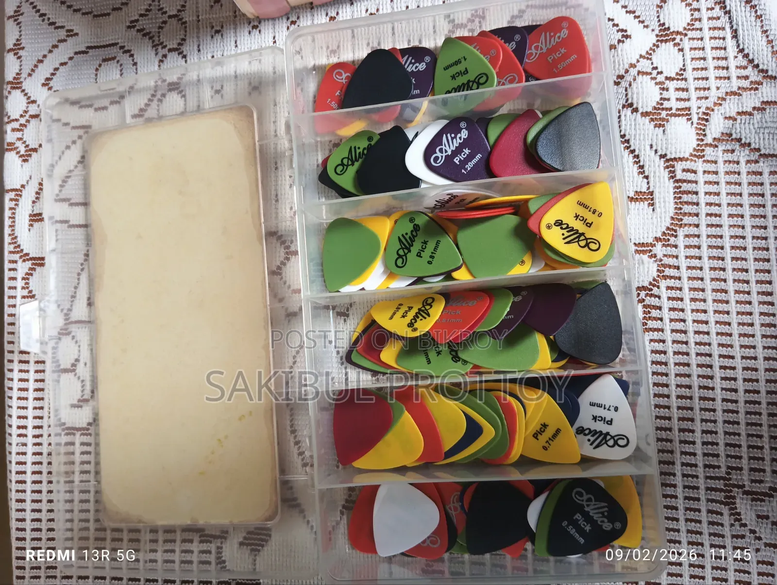 Alice Original Matt Finish Guiter Picks 190 PCS