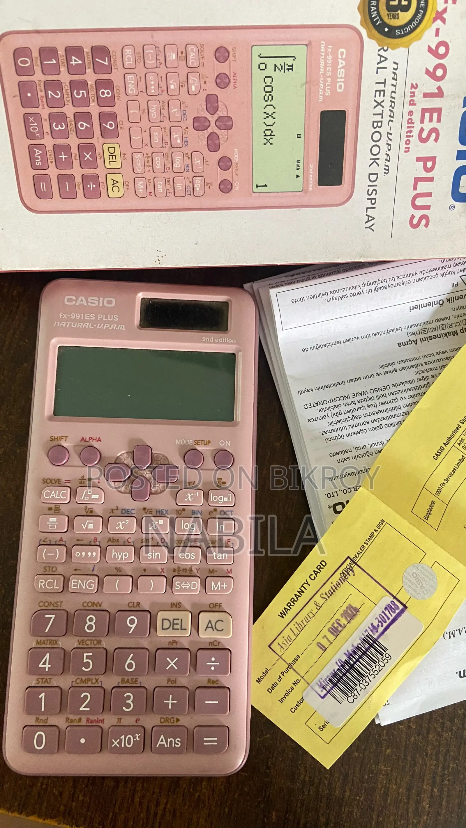 FX-991ES PLUS 2nd Edition (Pink)