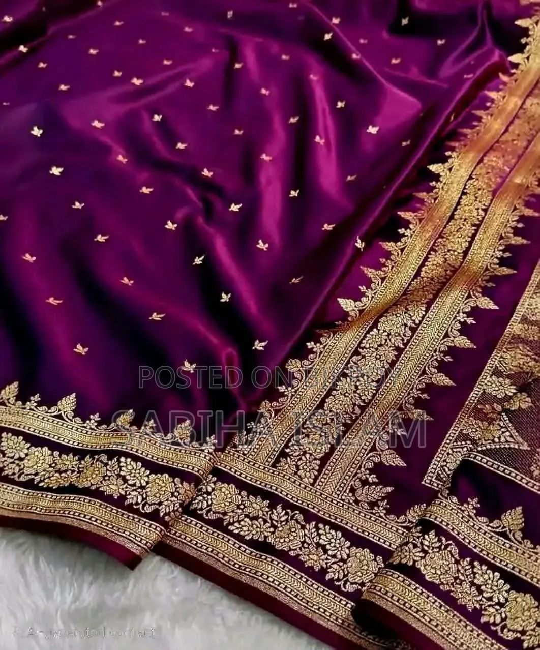 সফট শিল্ক কাতান শাড়ি