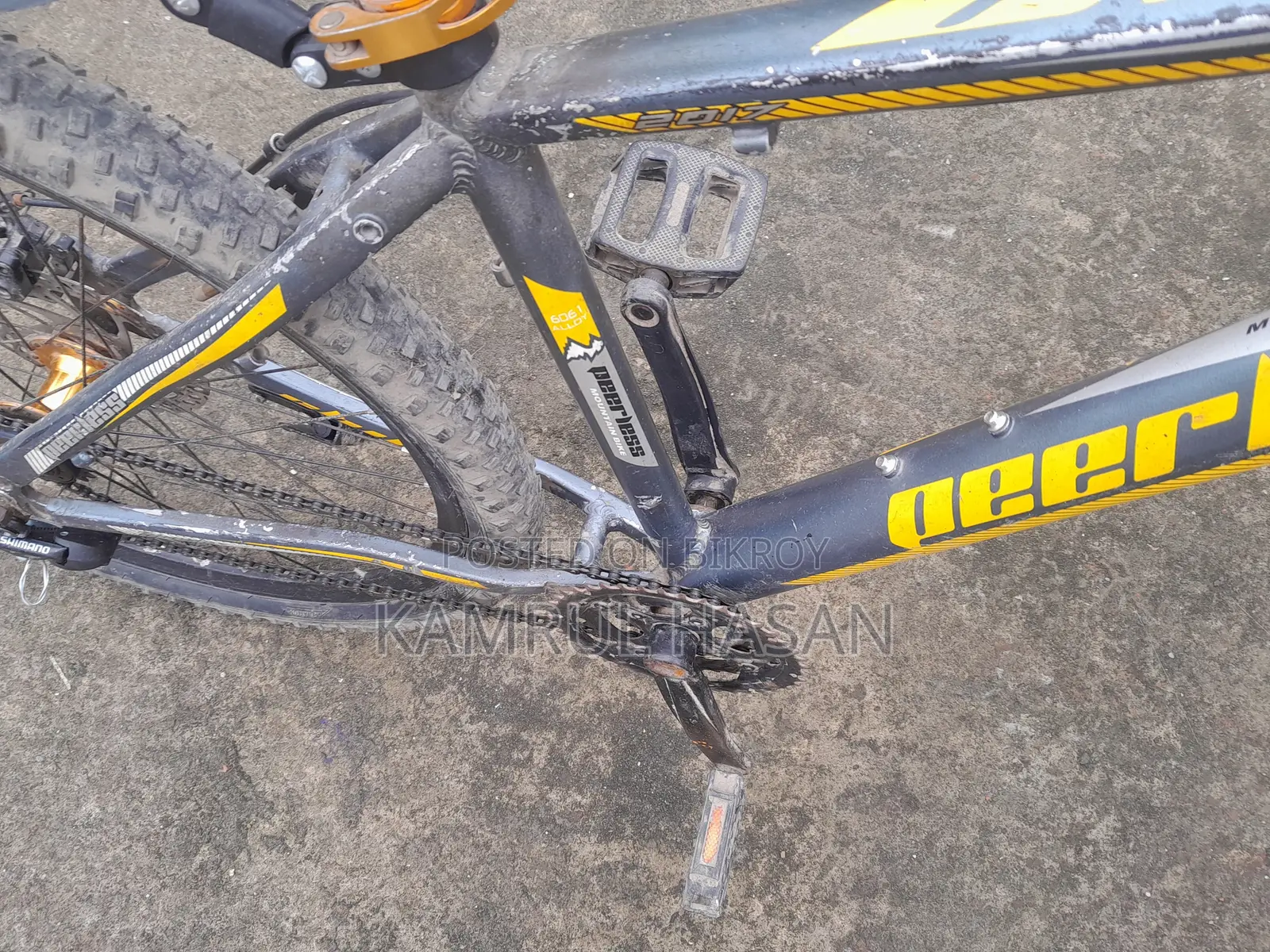 Peerless 6061 Alloy Body Non-Gear Bicycle | Golden Alloy Hubs