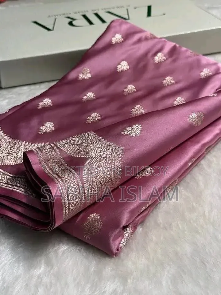 সফট শিল্ক কাতান শাড়ি