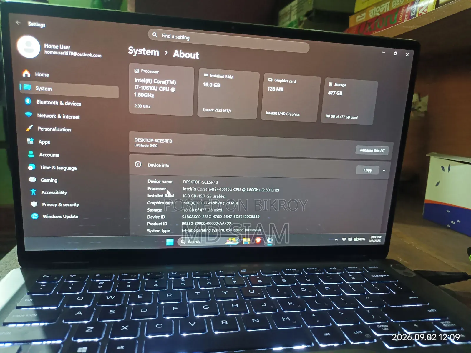 Laptop Dell Latitude 9410 2-in-1 16GB Intel Core I7 SSD 512GB