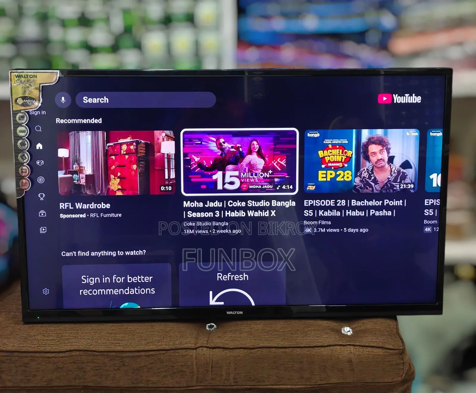 Brand New Walton 43" Android Smart TV Flat 30% Off Model Ts43-Dl220