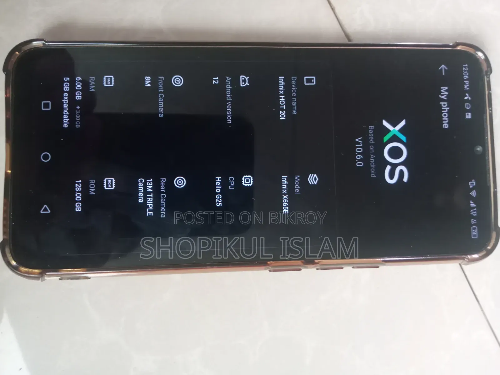 Infinix Hot 20i 128 GB Black