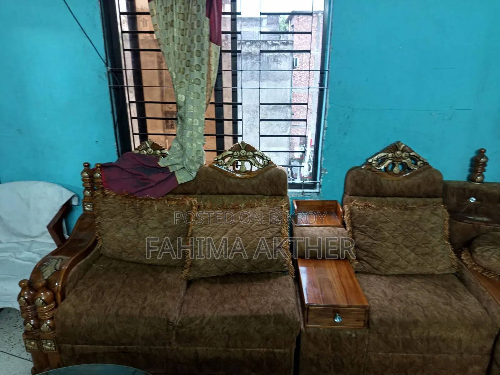 Sofa Set Fz-5112,.  5 Sit,. 1 Drawer,.  1 Corner Best Quality