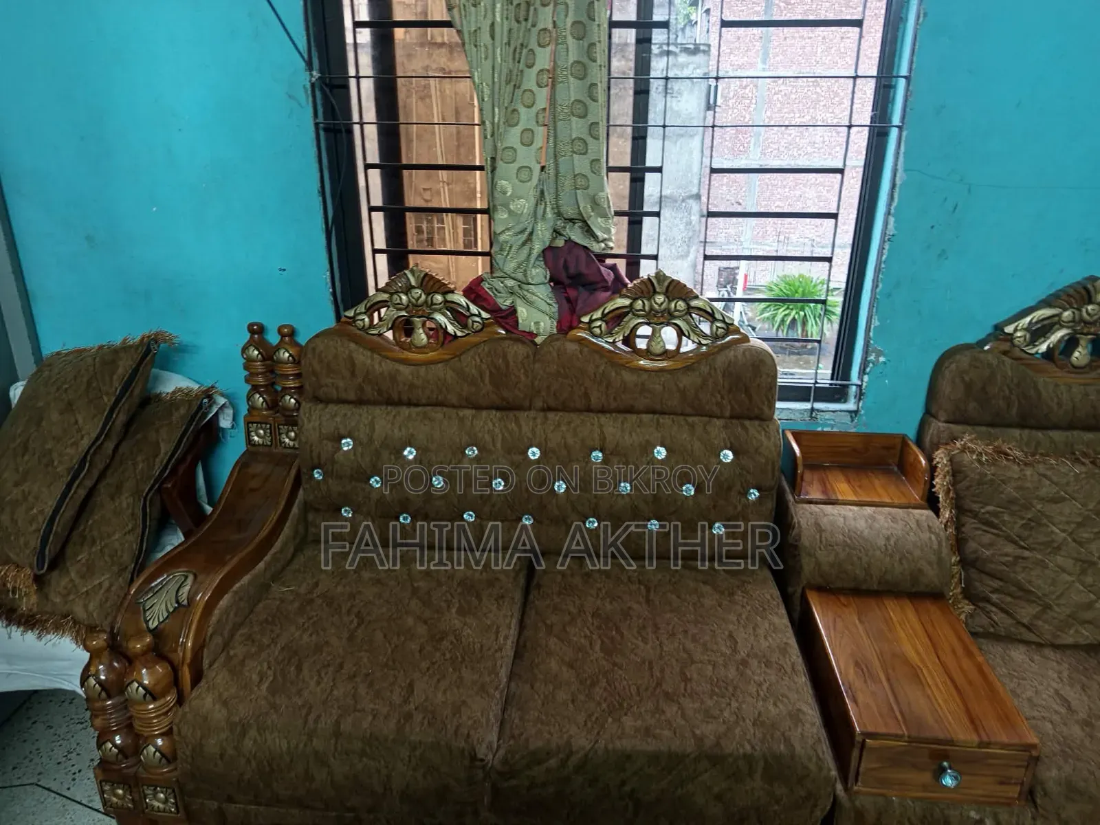Sofa Set Fz-5112,.  5 Sit,. 1 Drawer,.  1 Corner Best Quality