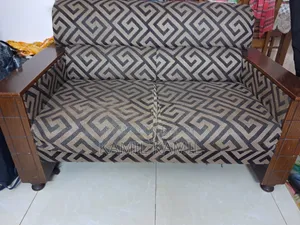 Wooden and Foam Sofa