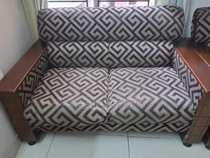 Wooden and Foam Sofa