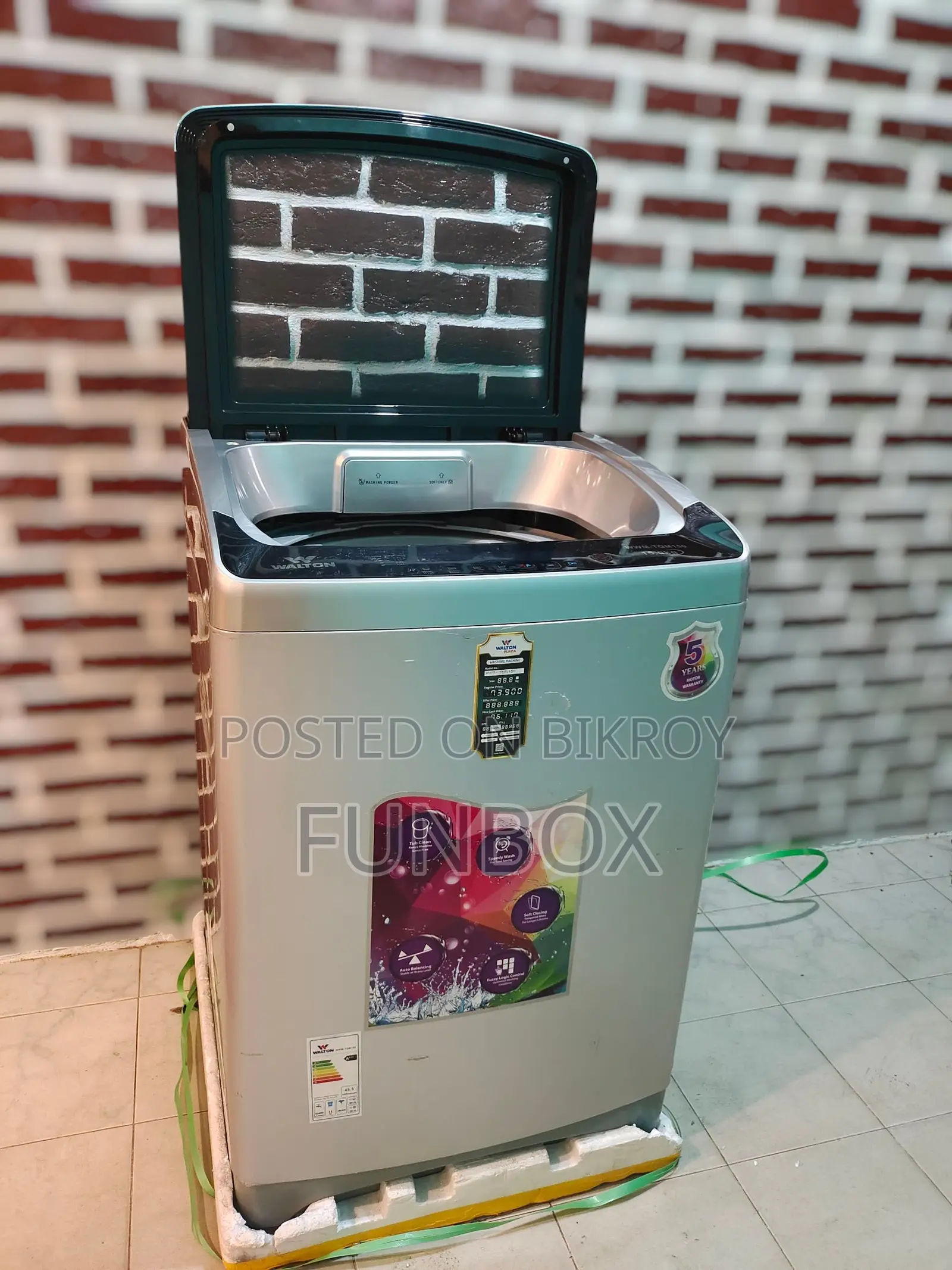 New Walton 15kg Full Auto Washing Machine 30% Off WWM-Tqm150