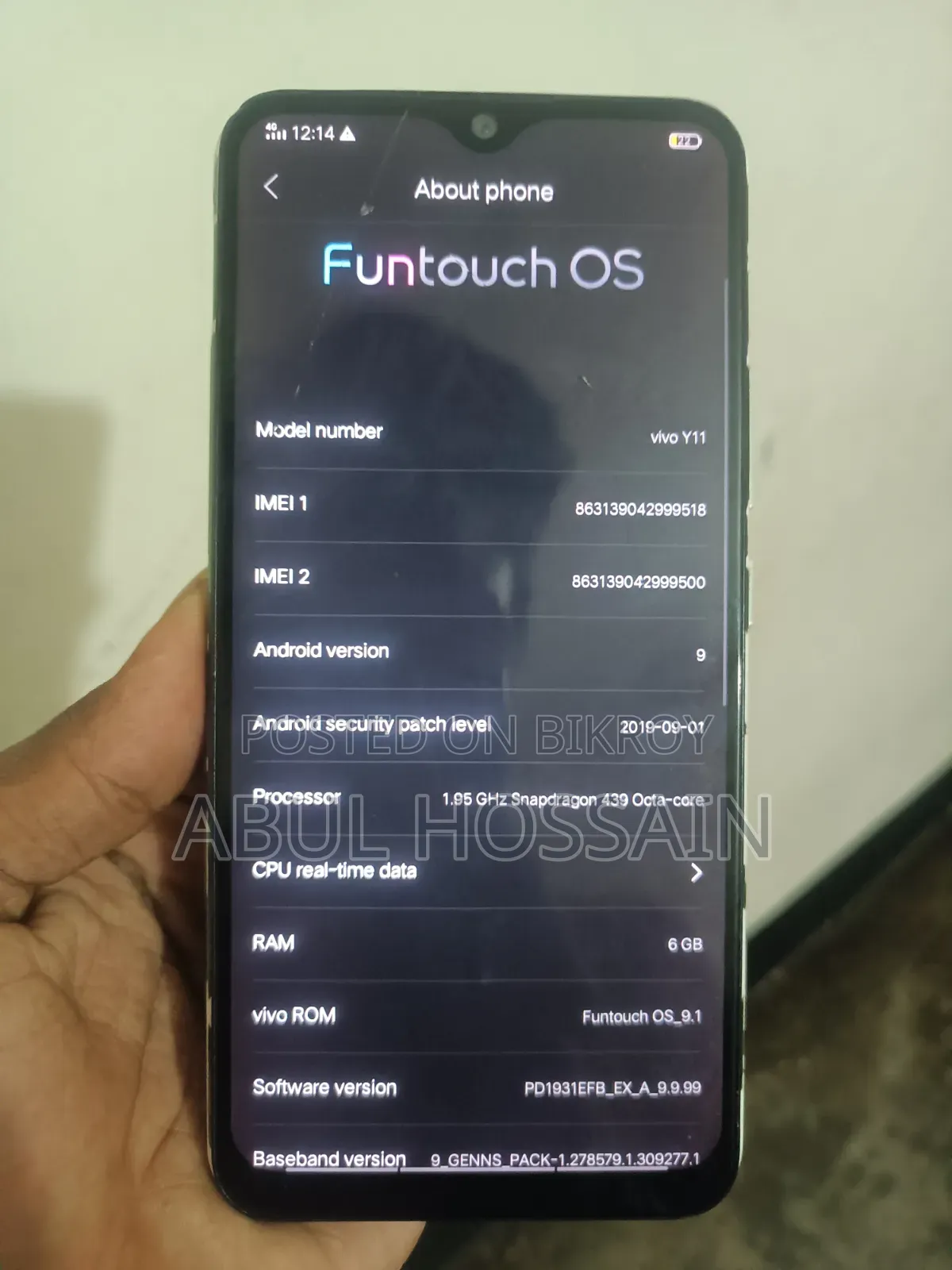 Vivo Y11 32 GB Blue