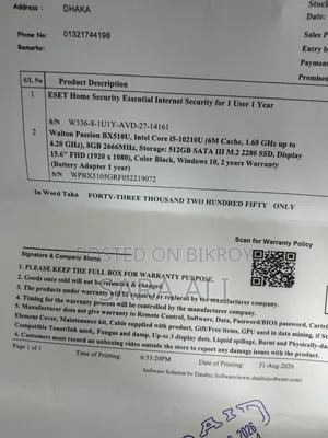 Laptop 8GB Intel Core i5 SSD 512GB