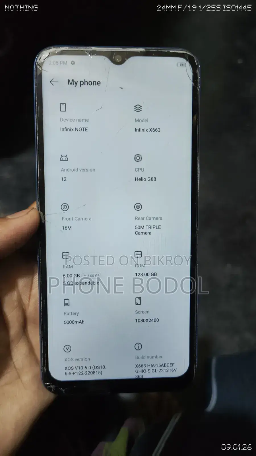 Infinix 128 GB Blue