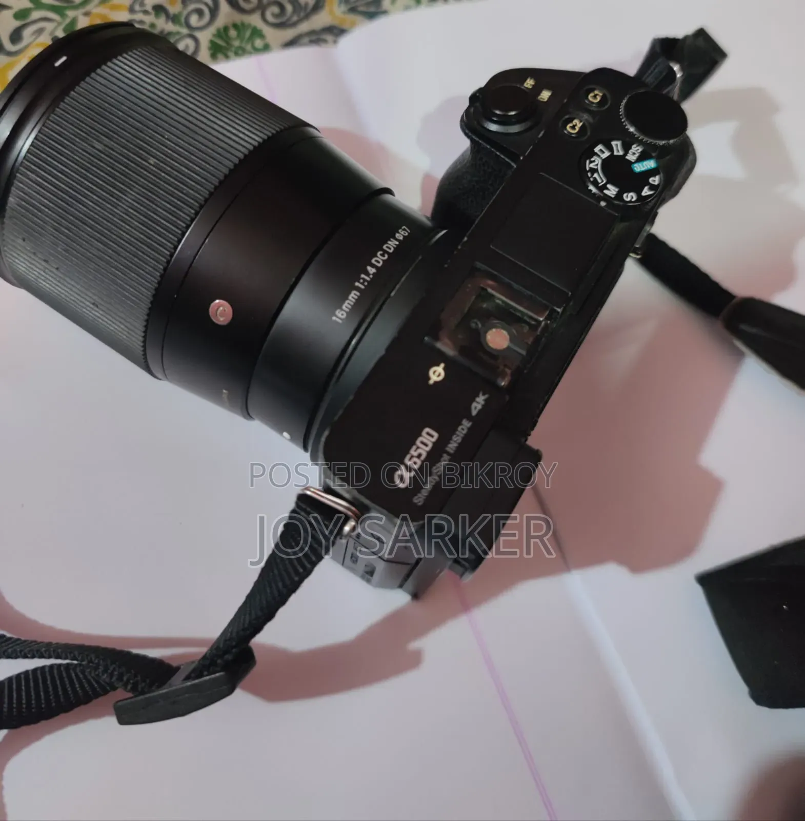 Sony A6500 4k Mirrorless Camera Body + Battery.