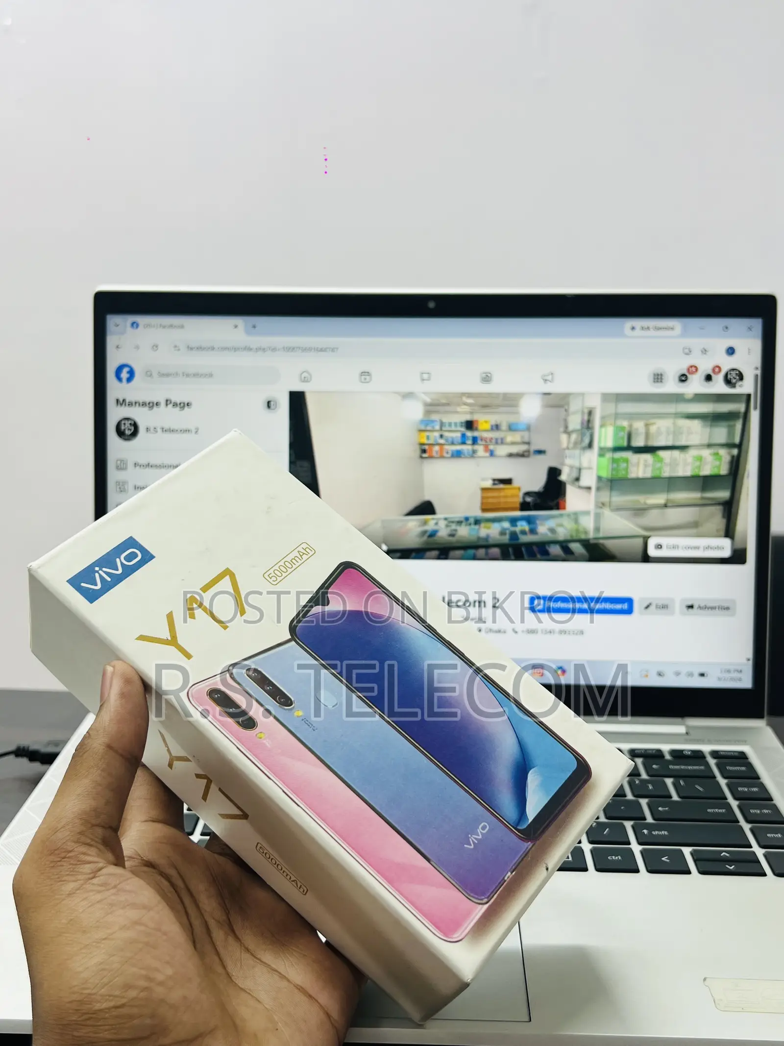 New Vivo Y17 256 GB Pink