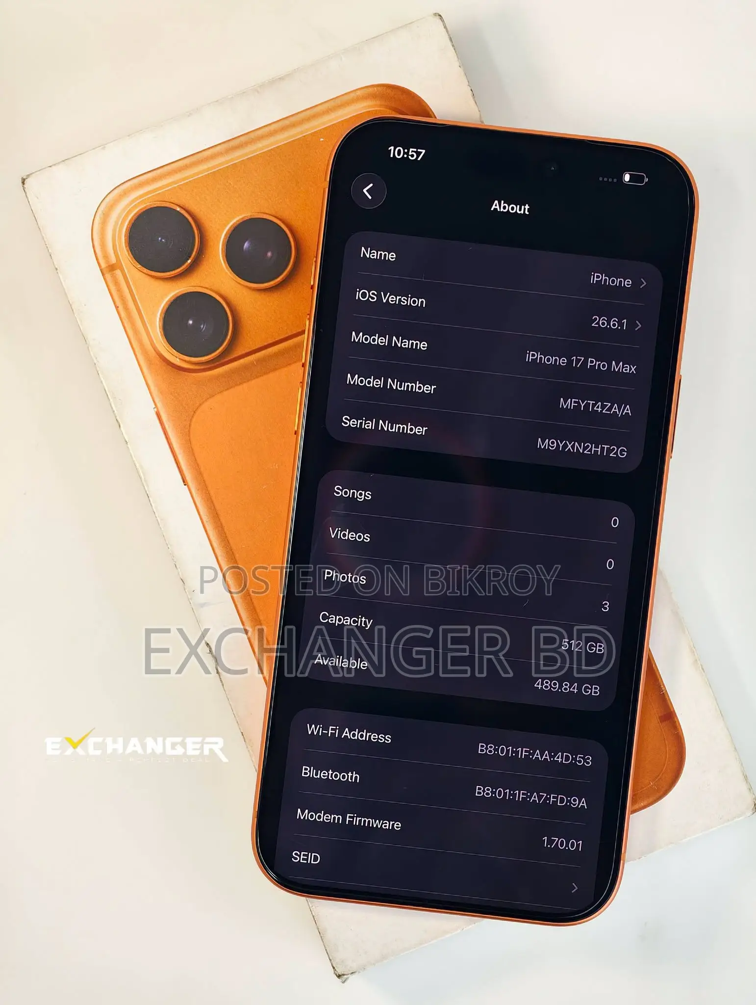 Apple iPhone 17 Pro Max 512 GB Orange