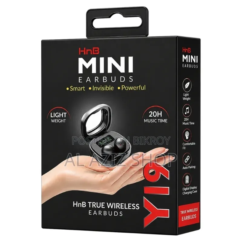HnB Mini True Wireless Earbuds | HnB মিনি ট্রু ওয়্যারলেস ইয়ারবাডস