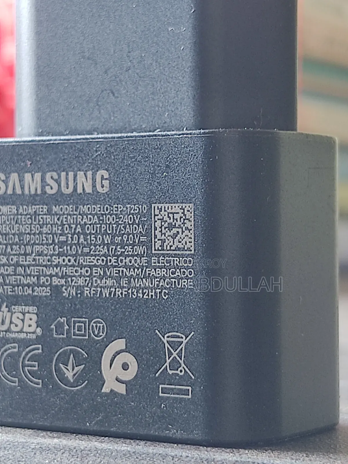 Samsung 25W Original Charger