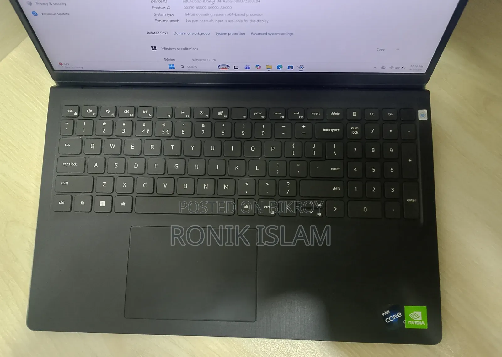 Laptop Dell Vostro 3520 32GB Intel Core i7 SSD 500GB
