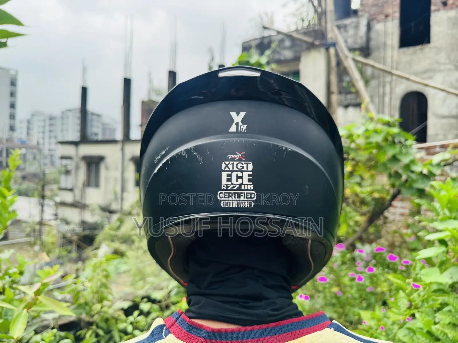GearX X1gt- Matt Black 🪖 Helmet for Sale | L Size
