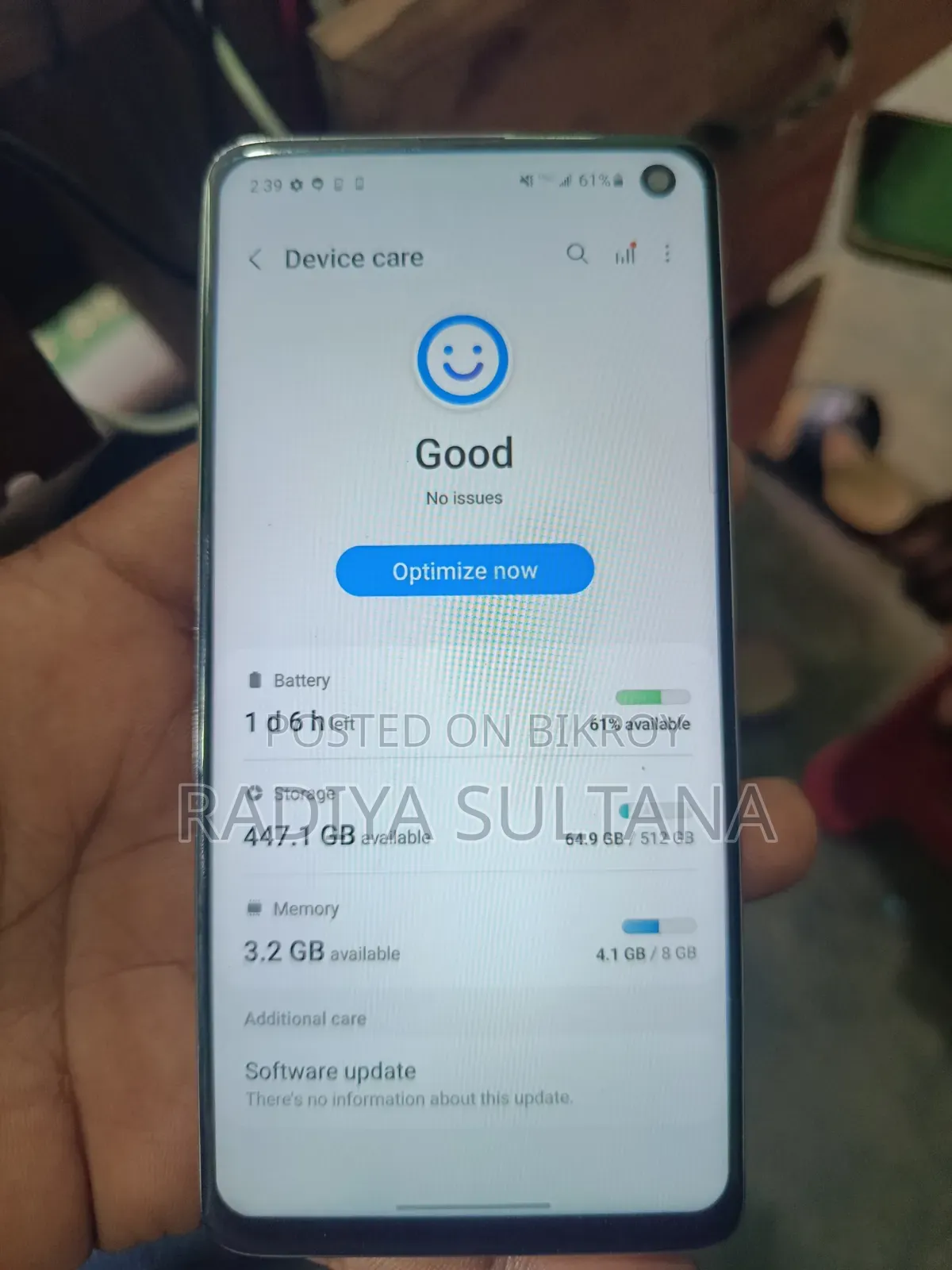 Samsung Galaxy S10 512 GB Blue