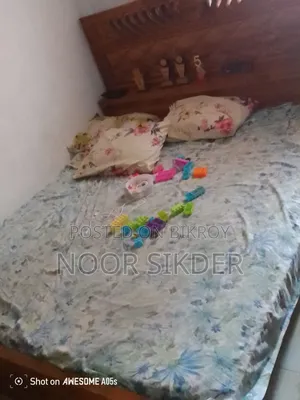 Bed, Almirah, Table