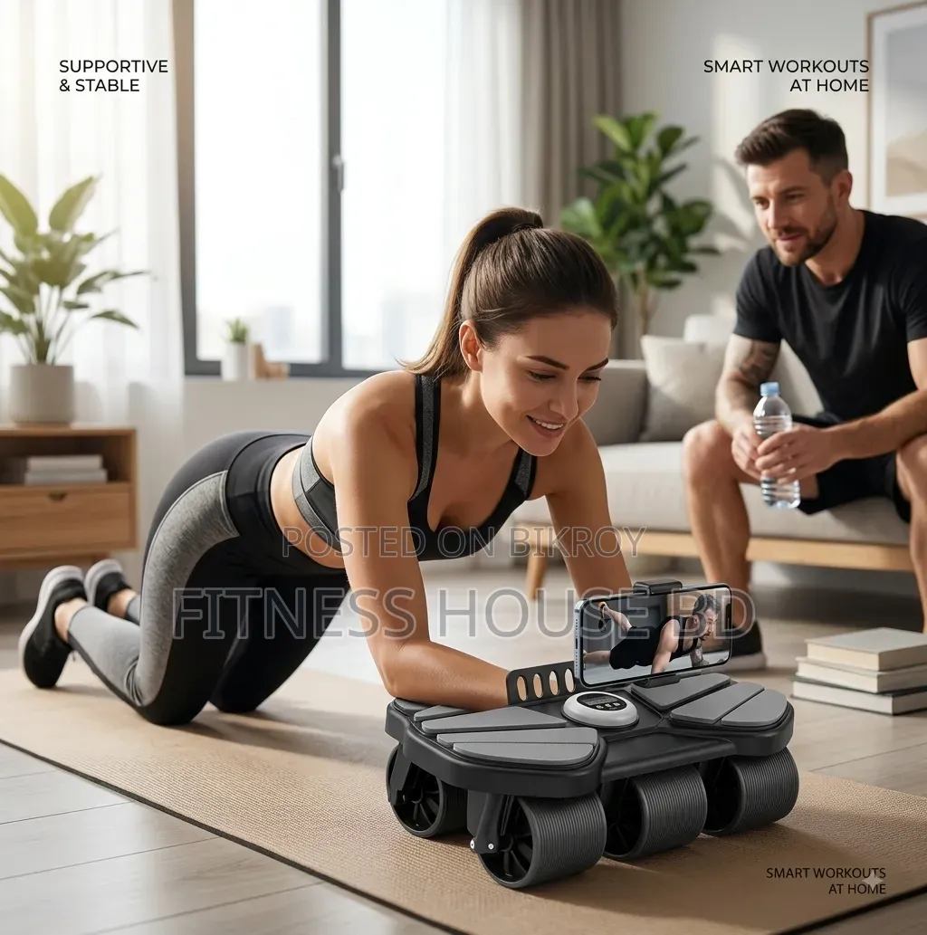 Six Wheel Elbow Support Abdominal Roller