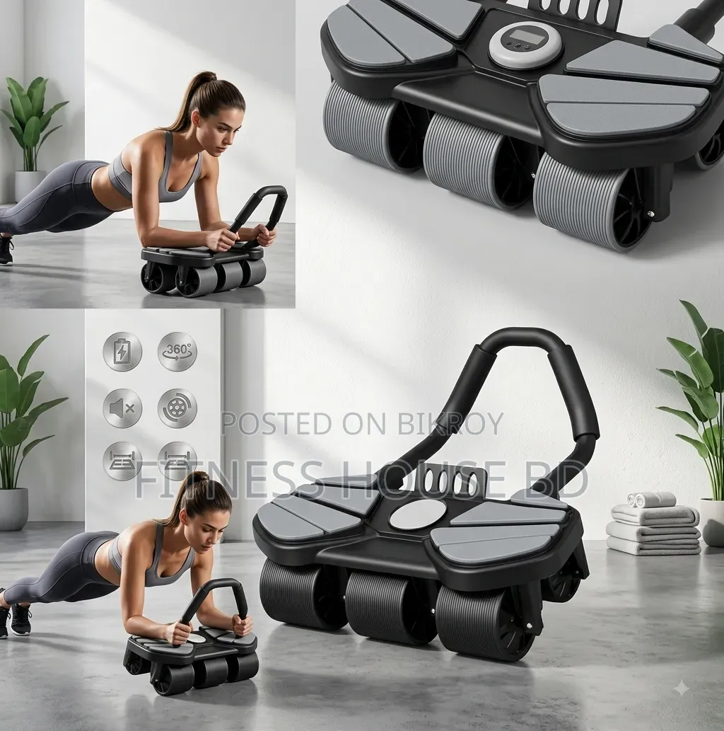 Six Wheel Elbow Support Abdominal Roller